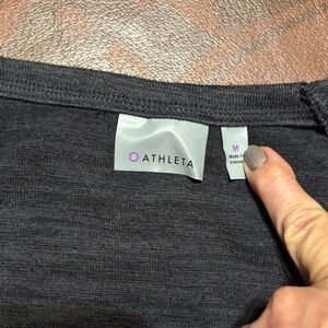 Athleta Gray Crewneck Active Top